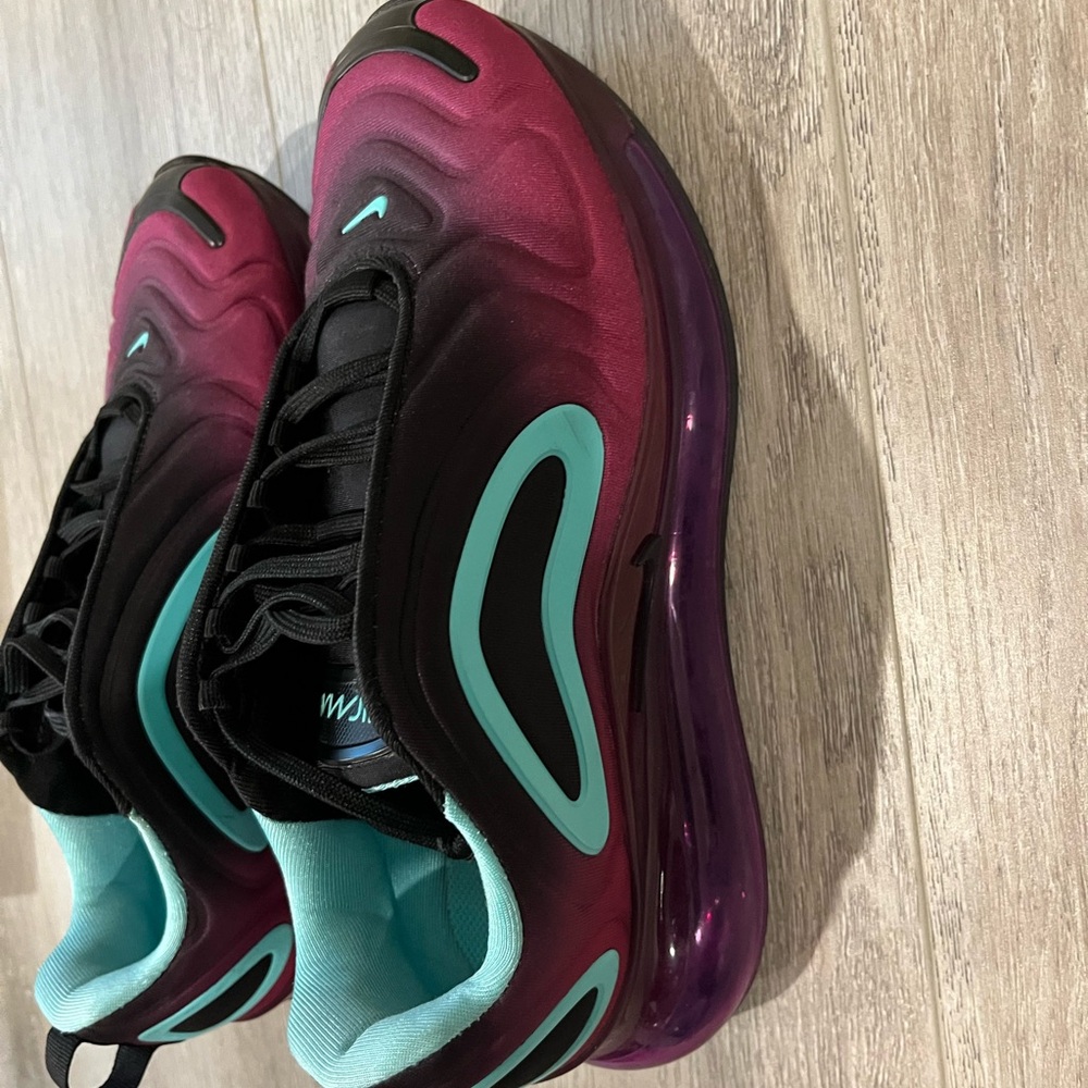 Nike boys Sneakers in Black, Purple, and Teal
